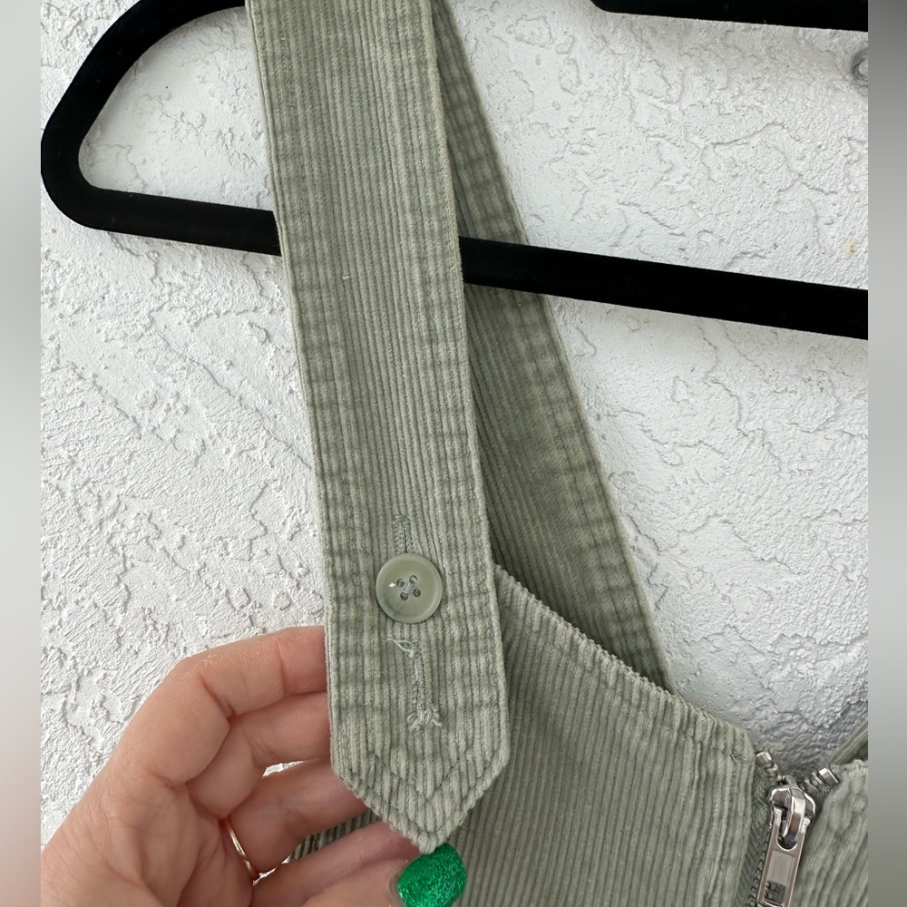 Wild Fable Corduroy Green Dress Size Small Boho - Picture 4 of 11